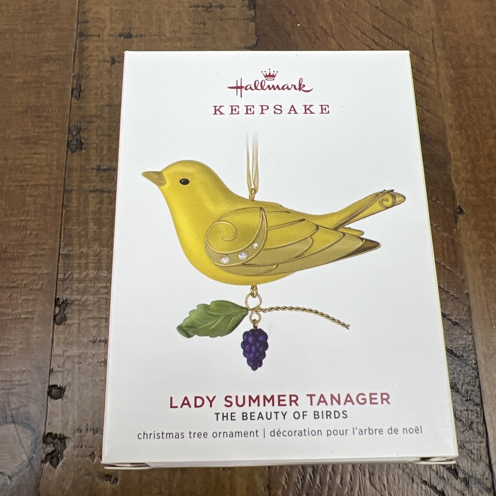 Hallmark Lady Summer Tanager Limited Edition Beauty of Birds Keepsake Ornament